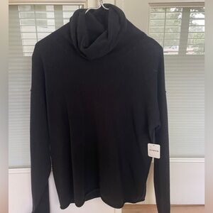 Black Free People Turtleneck Sweater
